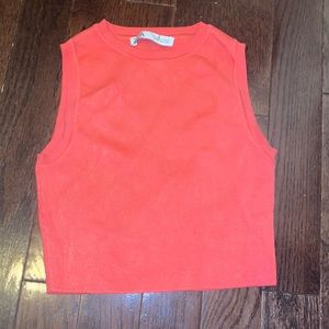 PINK CROPPED ZARA TOP